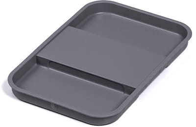 SOTECH deksel voor 4,2 / 5,5 of 8 liter eins2vier afvalemmer opslagsysteem aluminium grijs