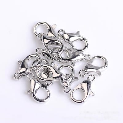 Dailygoods- Karabijnhaak 100 Stuks - Kettingsluiting - Sleutelhanger - Armbandsluiting - Zinklegering - Verkrijgbaar in Diverse Kleuren - Sluiting