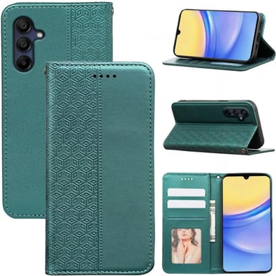TwoTone Samsung Galaxy A36 Slim Magnetic Bookcase Groen