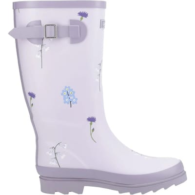 Cotswold Dames Wildbloem Wellingtonlaarsjes (Lila)