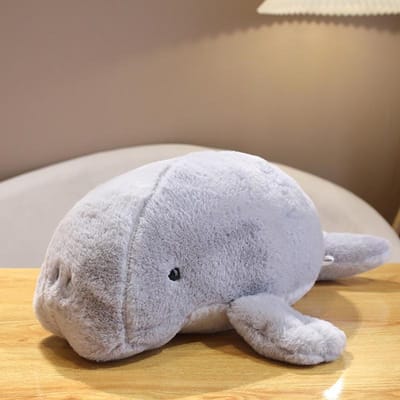 4050Cm Kawaii Zeekoe Pluche Speelgoed Zee Koe Pluche Speelgoed Levensgetrouw Gevuld Oceaan Dieren Dugong Zachte Poppen Kinderen Educatieve Cadeaus 40cm grijze kleur