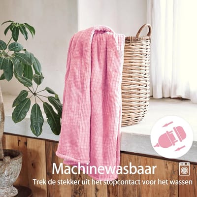 SnelShoppen - Elektrische Dekens 130x180 cm - Warmte met 9 Temperatuurinstellingen - 10 Uur Automatische Uitschakeling - Digitale Afstandsbediening -