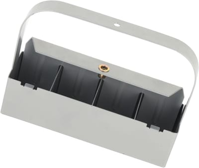 Bodemblokker Handmatig - Zaailingen Starter - Efficiënt Planten - Roestvrij Staal - 22 x 14 x 6 cm - Zilver