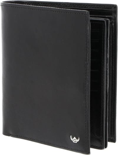 Golden Head Leren portemonnee Colorado RFID Protect Kombischeintasche 1232 Schwarz zwart