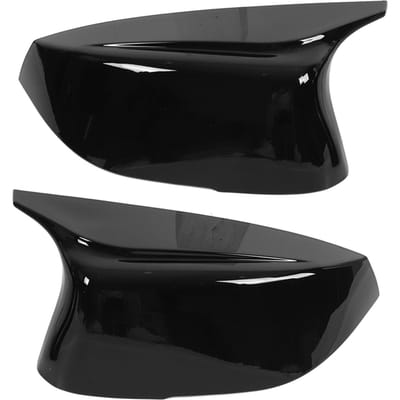 2 stuks Zijdeur Achteruitkijkspiegel Kappen Sierlijst ABS Glanzend Zwart Vervanging voor Infiniti Q50 Q50S
