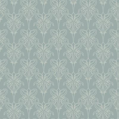 Duro Vliesbehang 520-03 - Gammalsvenska klassiker - Hotel Chique Blauw - 53cm x 10.05m