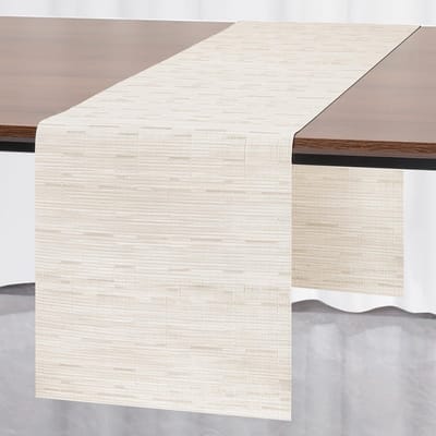 Dailygoody - Tafelloper - Wasbare Tafelloper - Ideaal voor Feesten - Wit - Tafeldecoratie - Geschikt voor Thuis en Buiten
