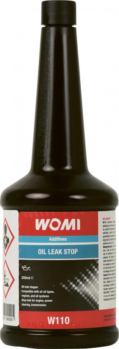 Womi Olie Lekstop W110 – 250 ml – Stopt Olielekkage – Herstelt Pakkingen – Eenvoudig Toevoegen