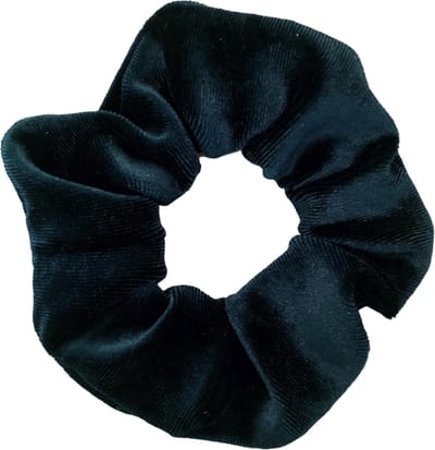Kraagjeskopen.nl Scrunchie Velvet donker turquoise Haarelastiek Haaraccessoire - 1 stuk