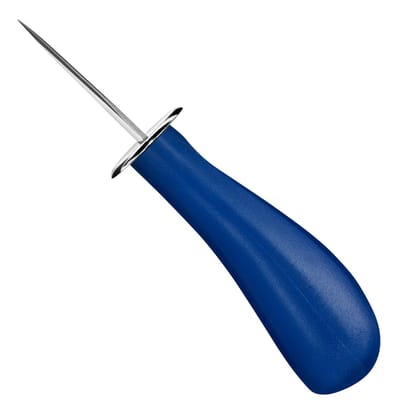 Déglon Ergonomisch oestermes met roestvrijstalen garde – Veilig en duurzaam – Blauw handvat