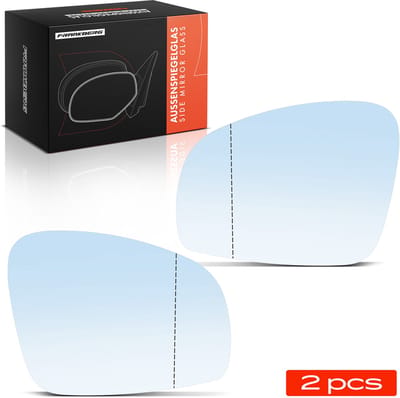 Frankberg 2x Spiegelglas Buitenspiegel Voor voor Skoda