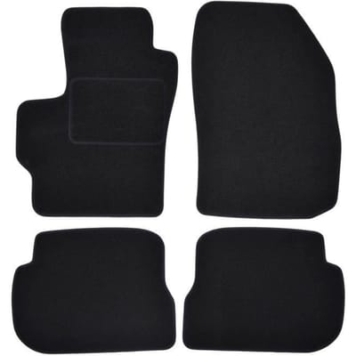 Tapis de sol - Mazda - 3 - Velours noir - Sur mesure - Renforcé au niveau des pédales