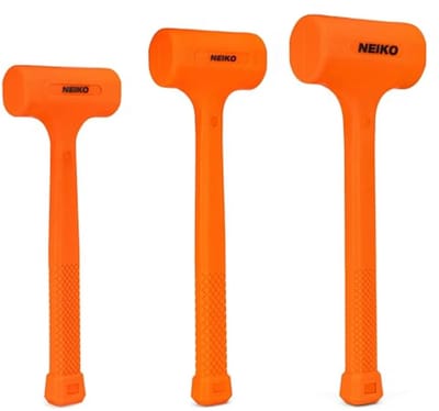 3-delige Dead Blow Hamer Set met Hoge Zichtbaarheid en Ergonomische Grip