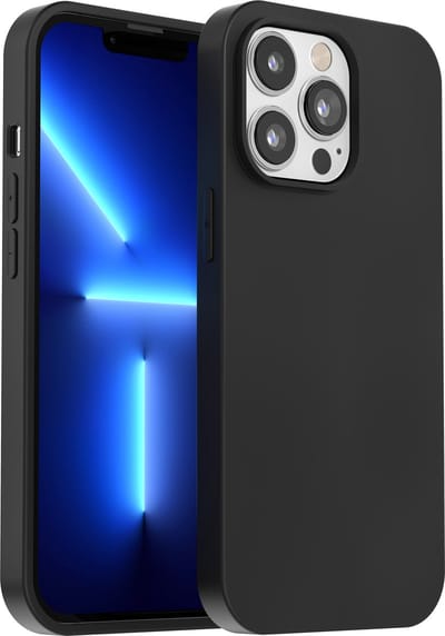 My Case hoesje geschikt voor iPhone 13 Pro Zwart Hoesje Siliconen Case Cover - Zwart