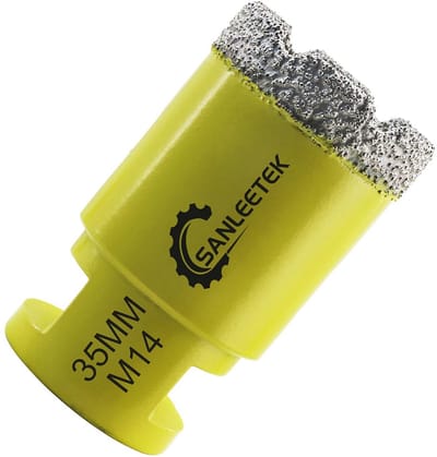 SnelShoppen - Diamond Boor Bit 35mm Diamant Hole Saw voor Keramiek, Porselein, Marmer, Graniet, M14 Draad, Droog/Wet Boren