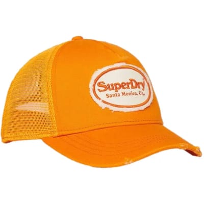 Superdry Fluro Mesh Truckerpet Oranje Grootte: 1SIZE