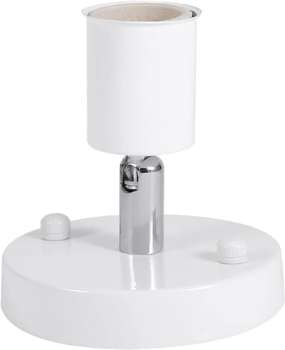 Lamp Holder - E27 Modern Vintage - Ceiling Light - 180° Rotatable - Wall Lamp Socket (White)