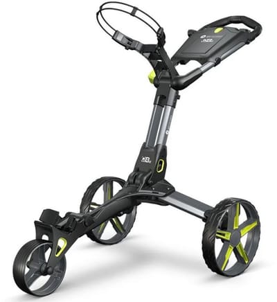 Motocaddy QB2 3 Wiel Golftrolley Zwart Lime