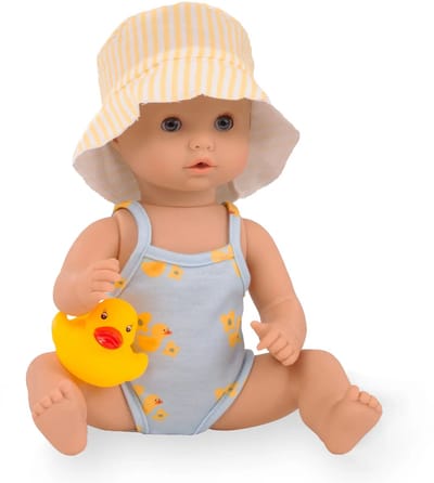 Götz Babypop Sleepy Aquini Meisje Eendje Zwempak 30 cm