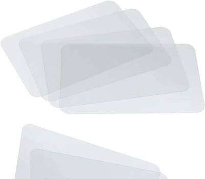 Transparante Placemats - Tafelonderleggers - Tafel Beschermen - Wasbaar Hittebestendig - Set van 4 - Helder