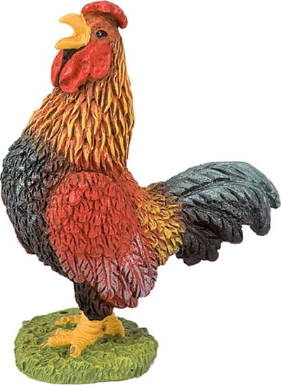 Bullyland 62315 – Speelfiguur en verzamelfiguur Haan – ca. 5,4 cm – levensecht en detailrijk vormgegeven – ideaal als taartfiguur en klein cadeautje voor kinderen vanaf 3 jaar.