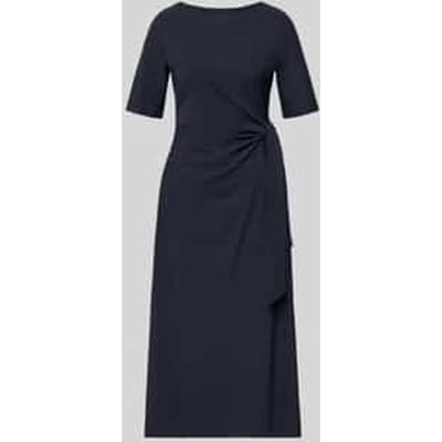 Midi-jurk met knoopdetail