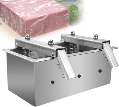Vleespers Gereedschap - Vleesvorm Hamburger - Perfecte Burgers Maken - Roestvrij Staal - Capaciteit 4kg - Zilver