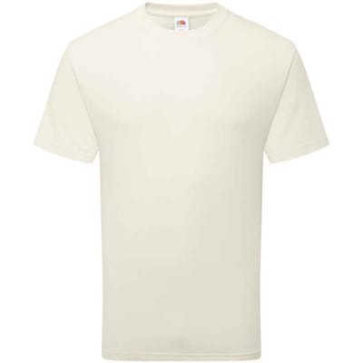 Fruit of the Loom Katoenen uniseks T-shirt voor volwassenen (Natuurlijk)
