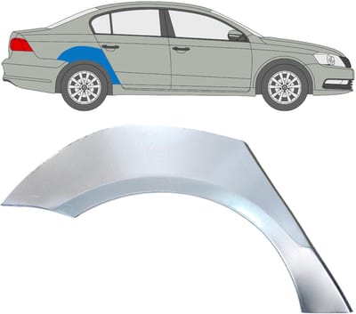 Reparatiepaneel achterspatbord voor Volkswagen Passat B7 2010-2015 / Rechts