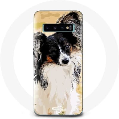 Coque pour Samsung Galaxy S10 Plus Épagneul nain continental papillon Race de chiens