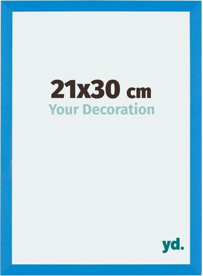 Your Decoration - Fotolijst 21x30 cm - MDF - Helder Blauw - Mura