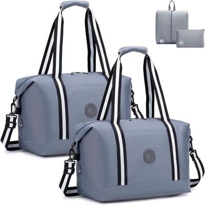 Reisweekendtas 40x30x25 cm - Waterdichte Sporttas voor Dames en Heren - Lichtgewicht Duffle Bag met Toilettas en Schoentas - Ideaal voor Fitness en Cabin Bag