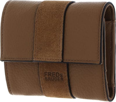 FREDsBRUDER Leren Portemonnee Lazap Flapover Wallet Iced Coffee Bruine