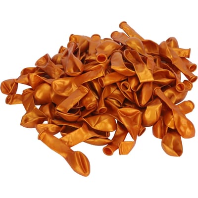 100 Pièces Ballons 10 pouces Latex Ballon Doré Extérieur Brillant Gonflé Décorations de Fête DIY brown