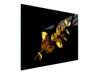 TMK ArtDeko 52x30 Serie - Snijplank - Gouden Kleur - Veilig Glas - Antislip Noppen