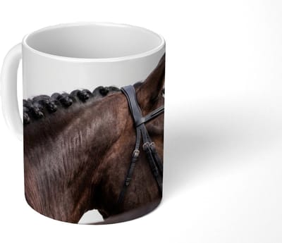 Mok - Koffiemok - Portret - Paard - Elegant - Mokken - 350 ML - Beker - Koffiemokken - Theemok