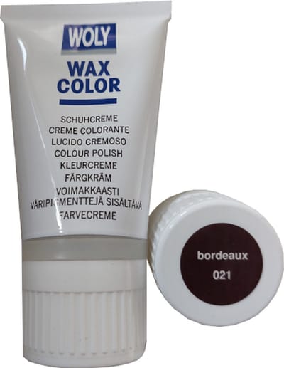 Woly Wax Color Kleurcreme Tube - Bordeaux - 40 ml (Schoenpoets - Schoensmeer)