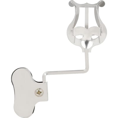 Support de musique Portable à pince, pour Saxophone, corne de ténor, trompette, Clip universel pour feuille de Lyre de marche argenté