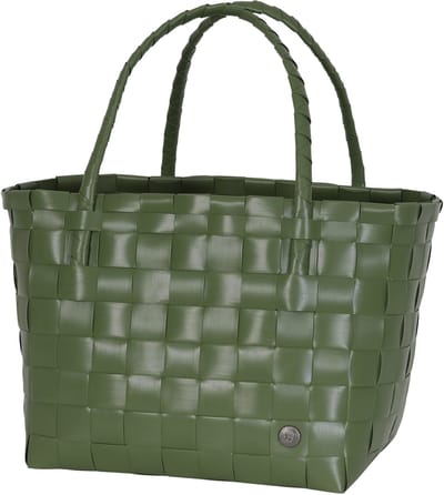 Handed By - Duurzame handgevlochten boodschappentas - Shopper - Weekendtas - Strandtas - Sporttas - Paris - laurier groen - laurel green