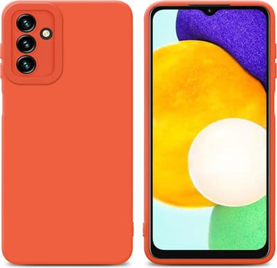 Cadorabo Hoesje geschikt voor Samsung Galaxy A13 5G in FLUID ORANJE - Beschermhoes gemaakt van flexibel TPU silicone Cover Fluid Case