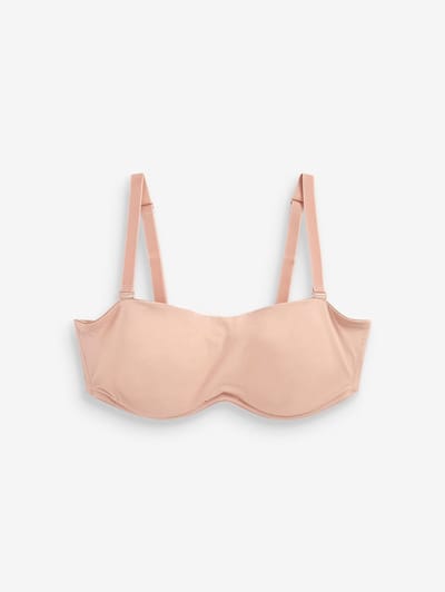 Next - Dames - Niet-gewatteerde, strakke strapless en multifunctionele bandeau-bh DD+ - Huidkleur