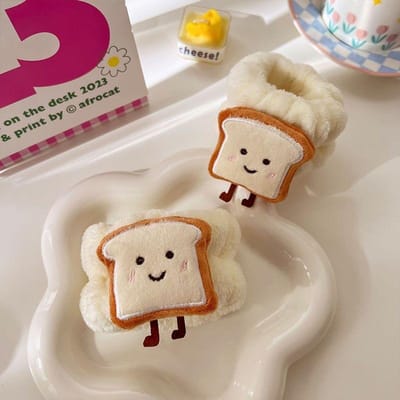 Herbruikbare Gezichtswas Hand Polsband 1 Paar Cartoon Zweetband Handdoekband Comfortabel Flexibel Absorberend Polsbandje voor Gezichtswas white