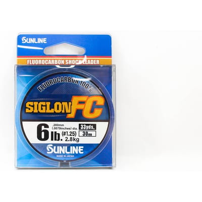 Sunline Fluorocarbon Onderlijn Siglon FC 100% 30m 6lb Diameter 0.2mm (8159) schoon
