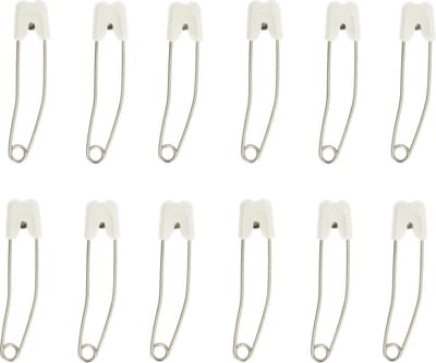 Prym Baby Veiligheidsspelden Voordeelset - 12 stuks - Wit