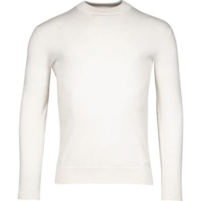 Baileys Trui Pima Cotton Turtle-Neck Single Knit Off White / male