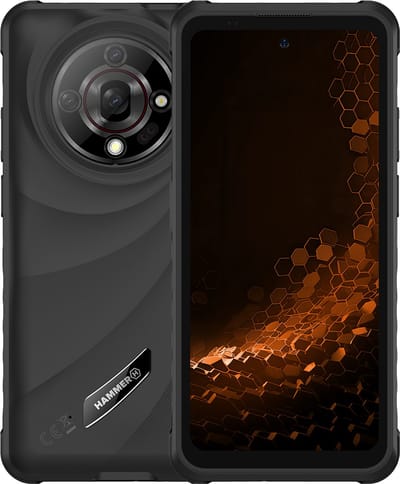 Hammer Iron 6 Smartphone - bouwtelefoon - 6GB/128GB Zwart – IP69 Waterdicht, 6050mAh Batterij, Dual SIM