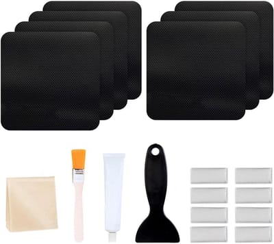 Trampoline Reparatieset - Trampoline Onderhoud - Trampoline Herstellen - Industriële Lijm - 20 x 15 x 3 cm - Zwart