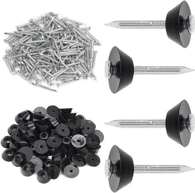 Montageknoppen met spijker 100 stuks - 30 mm noppenfolie spijkers met