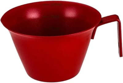 Koffiebekers Roestvrij Staal - Melkopschuimer Mok - Barista Drankjes Maken - Met Schenktuit - 100 ml - Rood