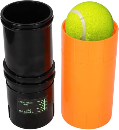 Tenisbal Saver - Drukhouder tennisbal - Tennisballen bewaren - Behoudt druk en veerkracht - 21.5 cm - Zwart